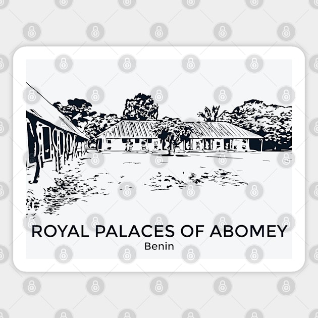 Royal Palaces of Abomey - Benin Magnet by Lakeric